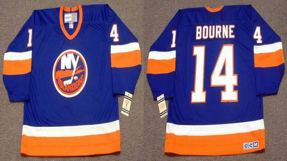 2019 Men New York Islanders 14 Bourne blue CCM NHL jersey